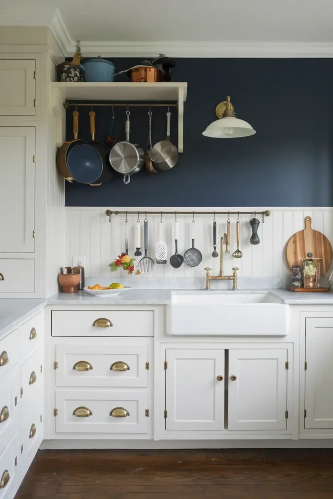 Hale Navy-paint colors for white cabinet kitchens