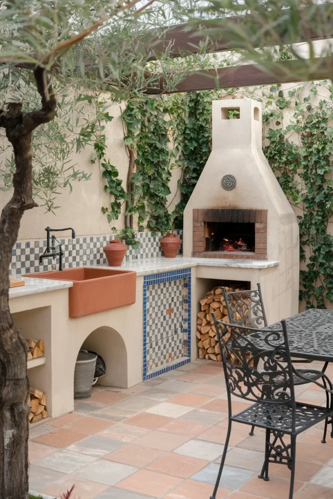 Mediterranean Fusion-outdoor kitchen ideas