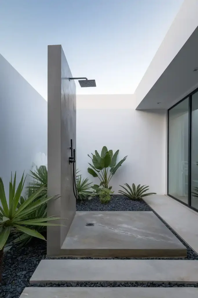 Minimalist Modern Design-outdoor shower ideas