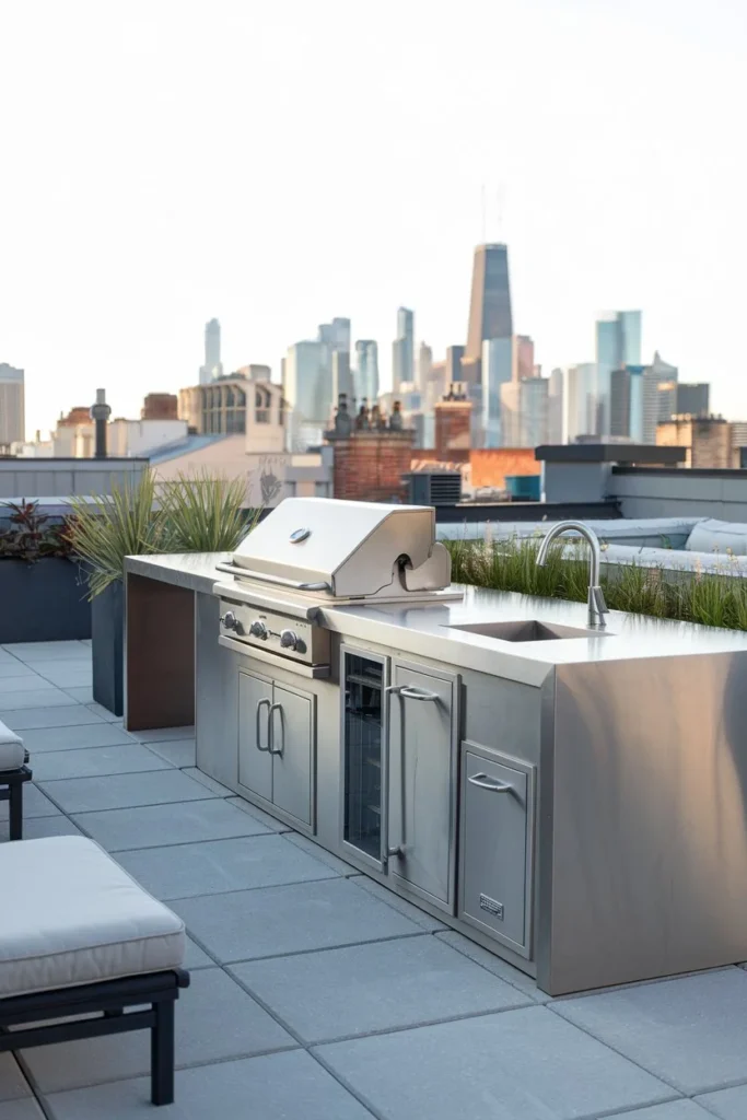 Rooftop Getaway-outdoor kitchen ideas