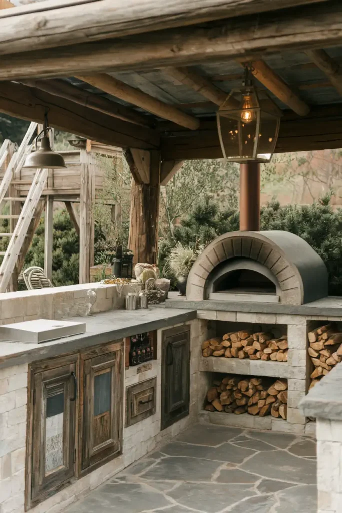 Rustic Retreat-outdoor kitchen ideas