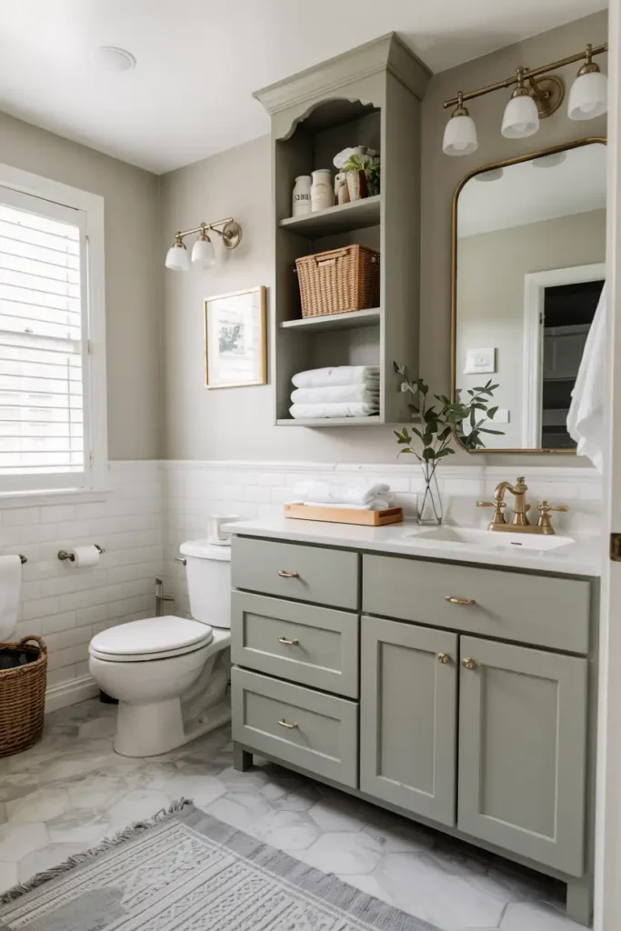 Sage Green-paint colors for bathroom cabinets
