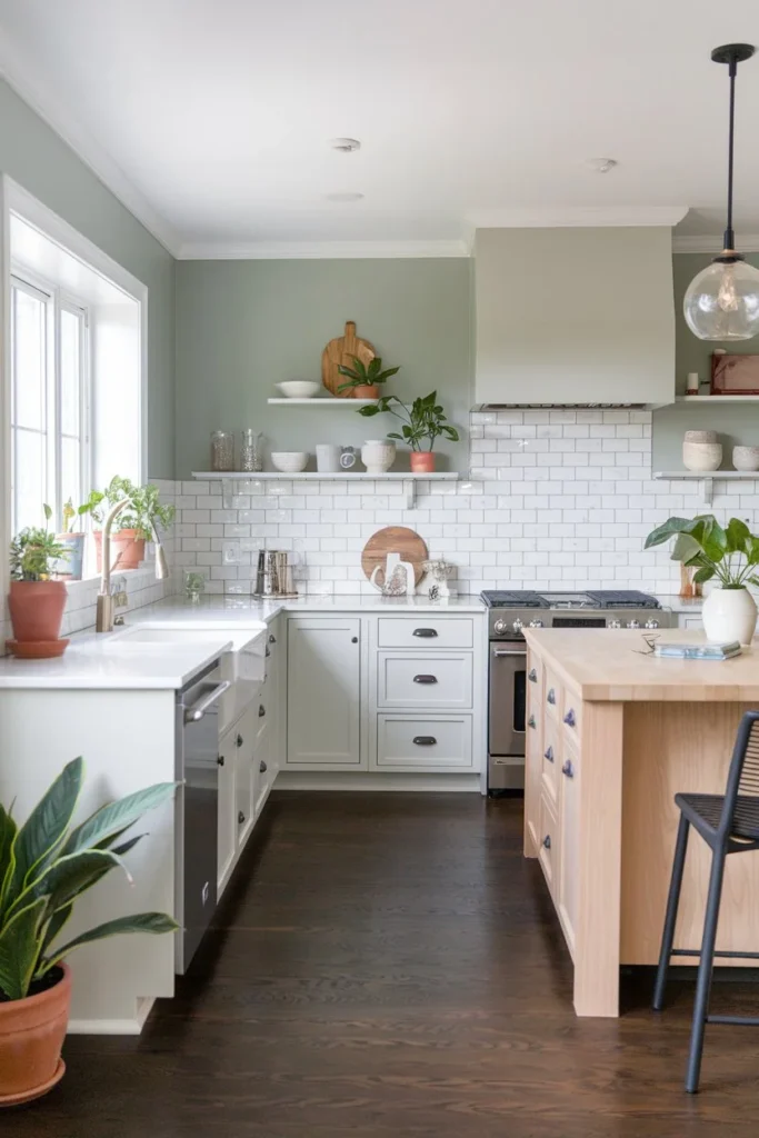 Sea Salt by Sherwin-Williams-kitchen paint color ideas