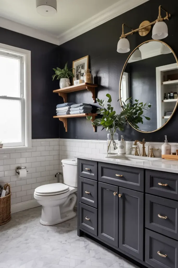 Soft Black-paint colors for bathroom cabinets