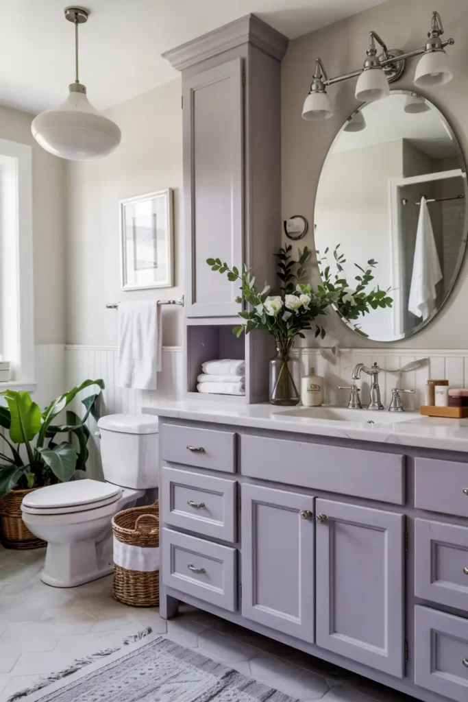 Soft Lavender-paint colors for bathroom cabinets