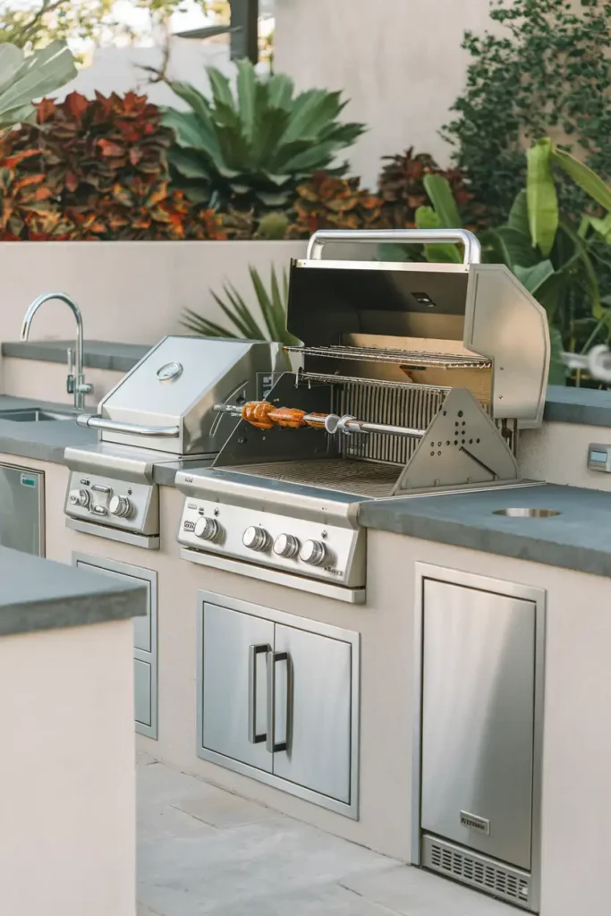 Upgraded Grill Station-outdoor kitchen ideas