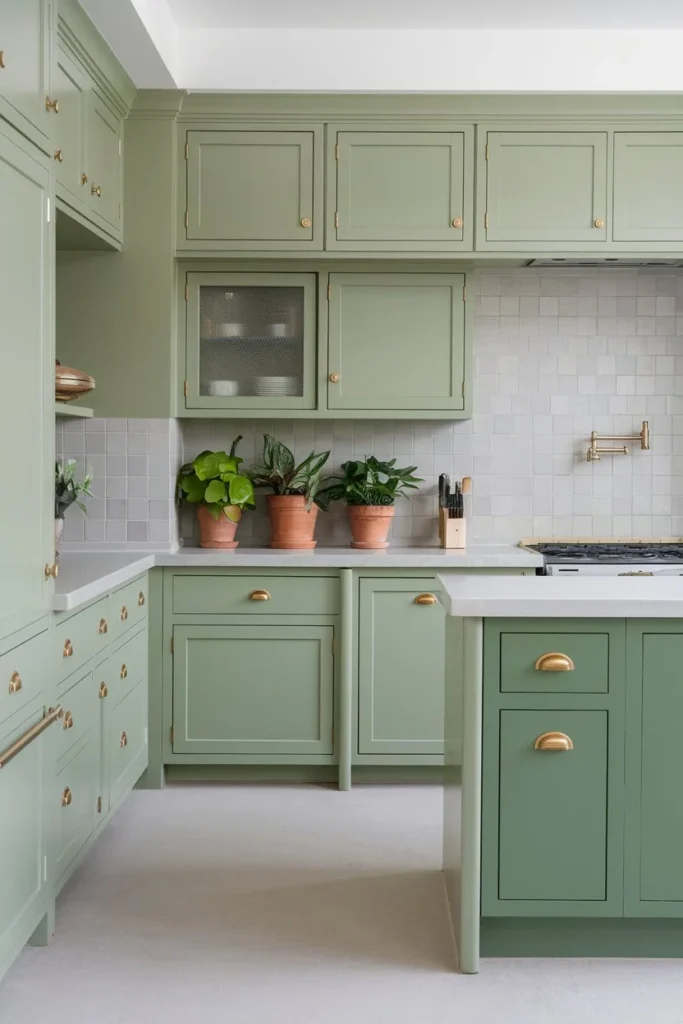 Villa Green by Sherwin-Williams-kitchen paint color ideas