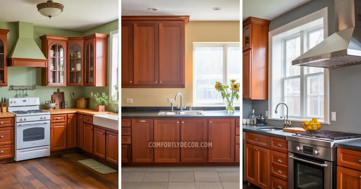 best paint colors for cherry cabinets