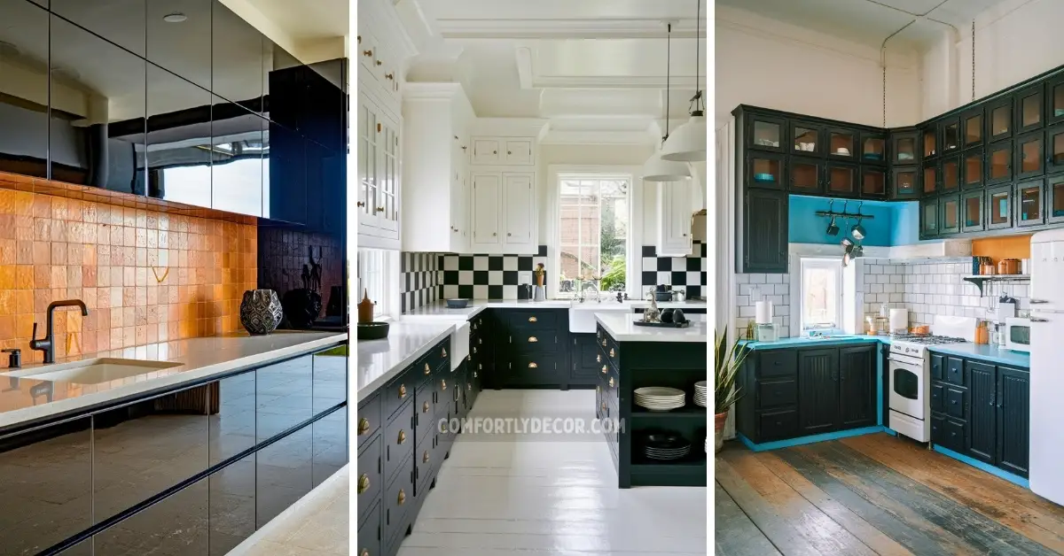 black kitchen cabinet ideas
