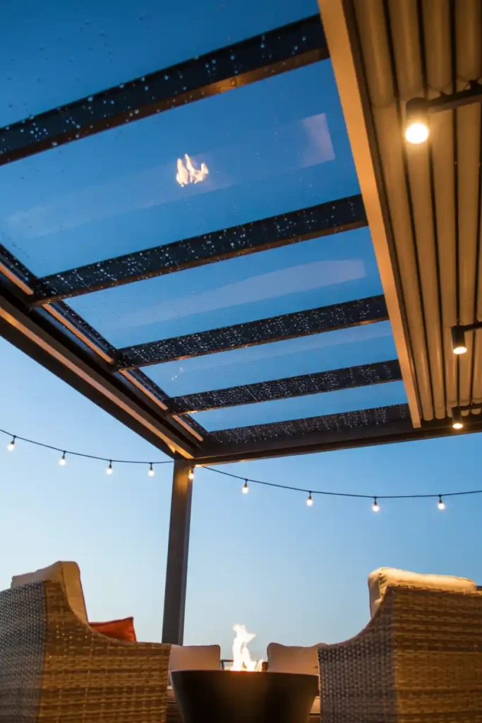 All-Season Convertible System-patio roof extension ideas
