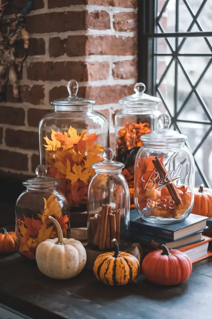 Apothecary Jar Appeal-classy halloween decor ideas