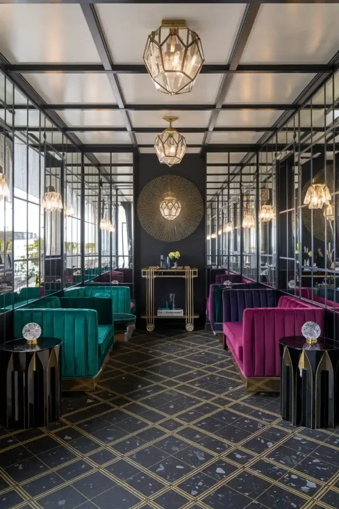 Art Deco Glamour-enclosed porch idea