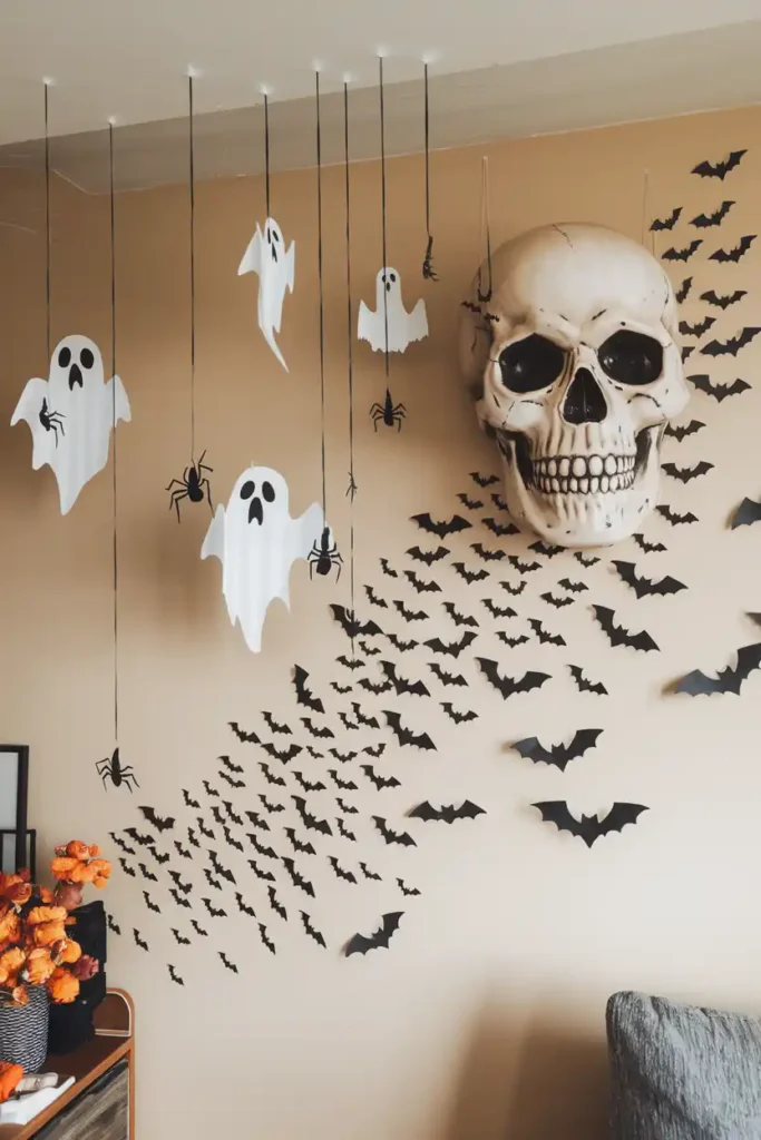 Bat Migration Magic-halloween apartment decorations