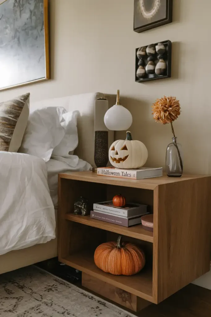 Bedside Decor Charm-classy halloween decor ideas