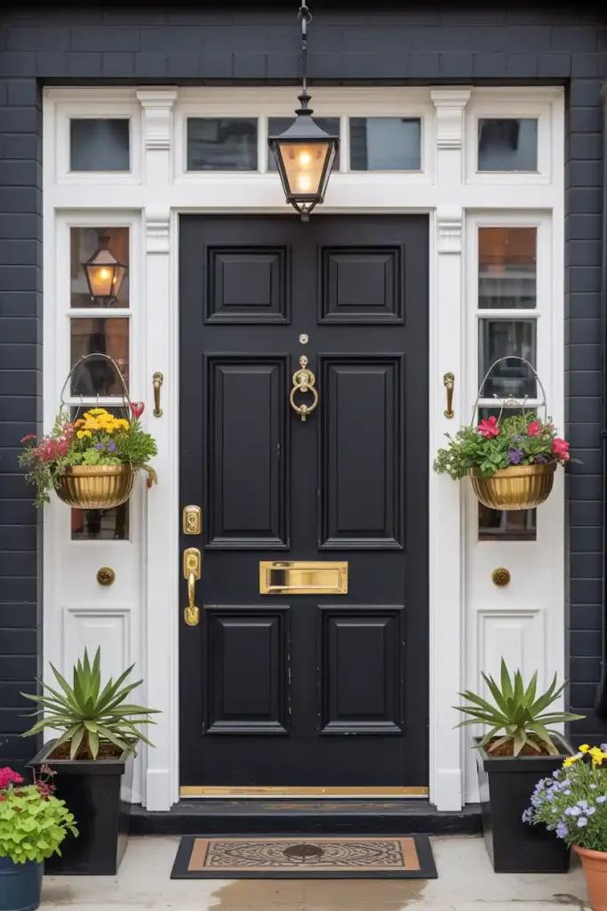 Bold Black-best front door colors ideas