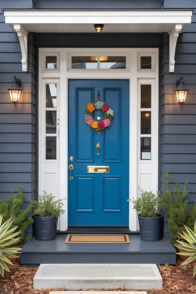 Bold Color Statements-modern front door design ideas