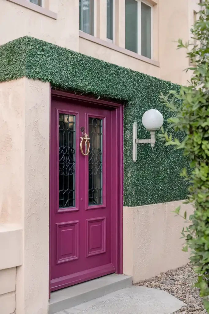 Bold Magenta-best front door colors ideas