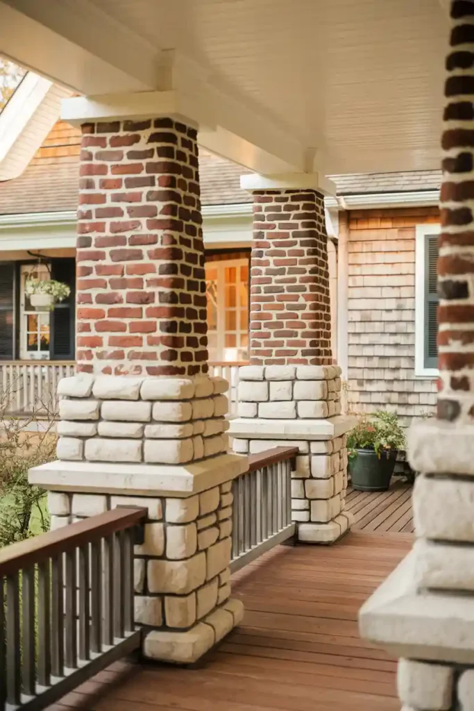 Brick Columns-Front Porch Column Ideas