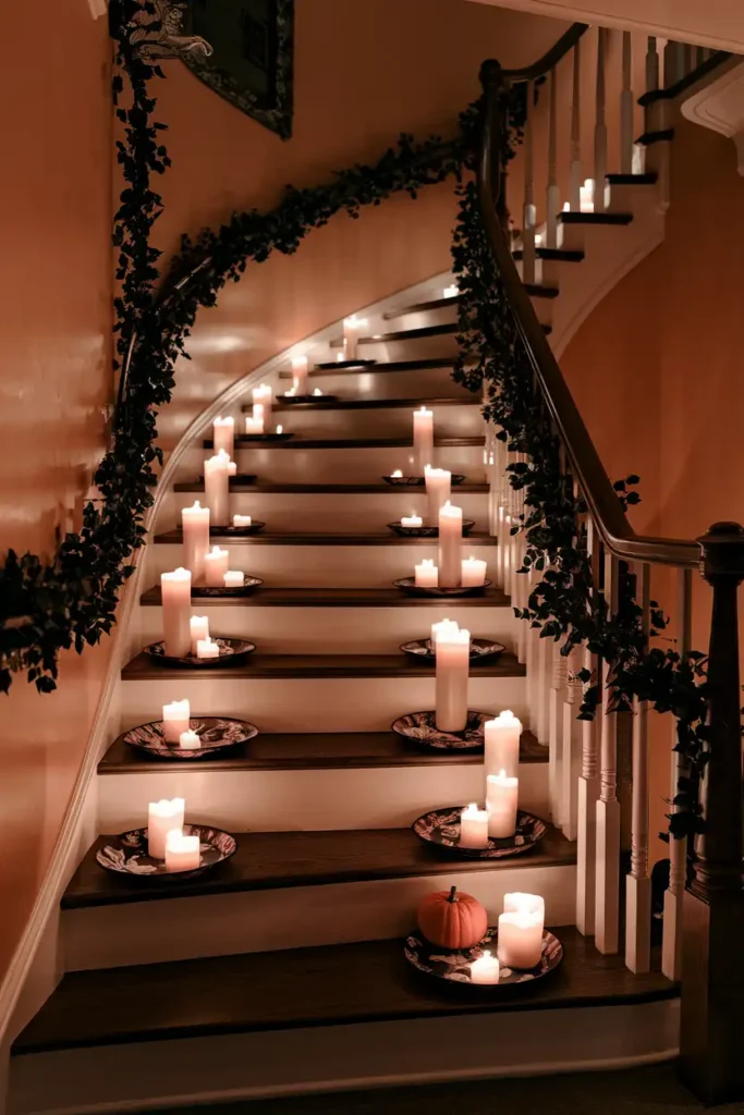 Candle Arrangement Ambiance-classy halloween decor ideas