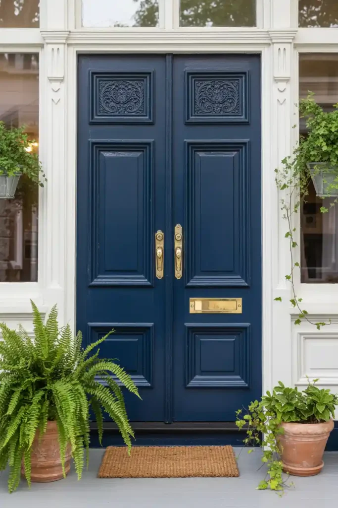 Classic Navy Blue-best front door colors ideas