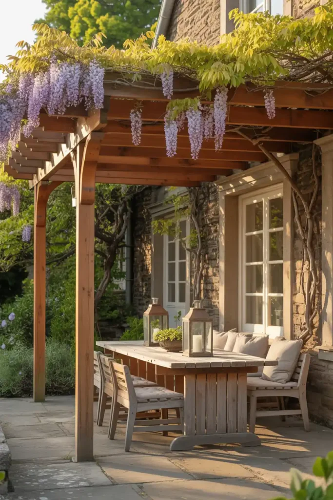 Classic Wood Pergola Extension
