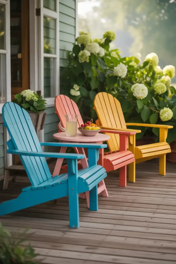 Colorful Adirondack Chair Arrangement