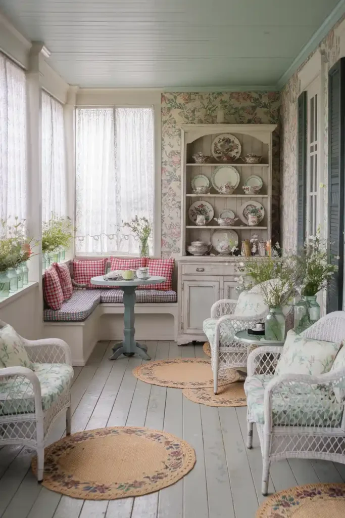 Country Cottage Charm-enclosed porch idea