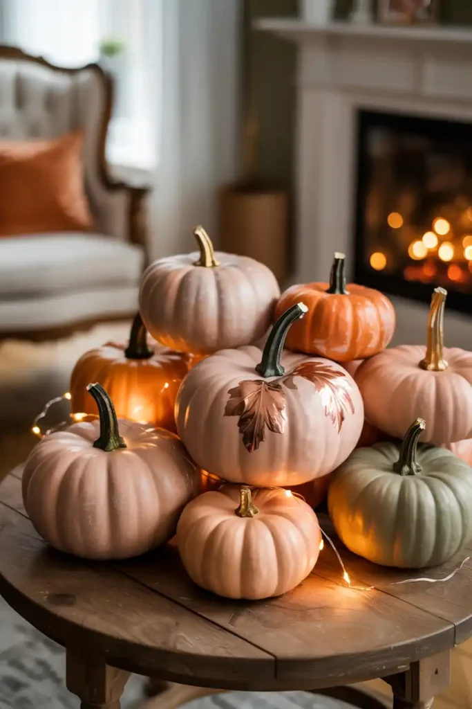 Creative Pumpkin Displays Beyond the Basics-Cozy Halloween Aesthetic Decor