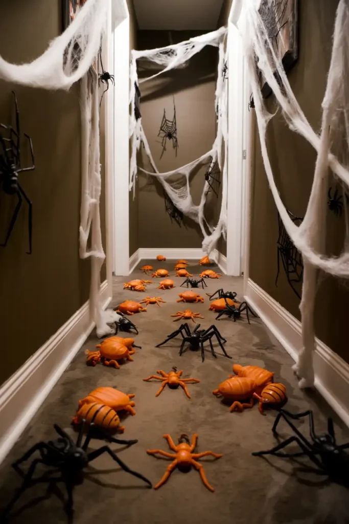Creepy Crawly Carpet-halloween hallway decoration ideas
