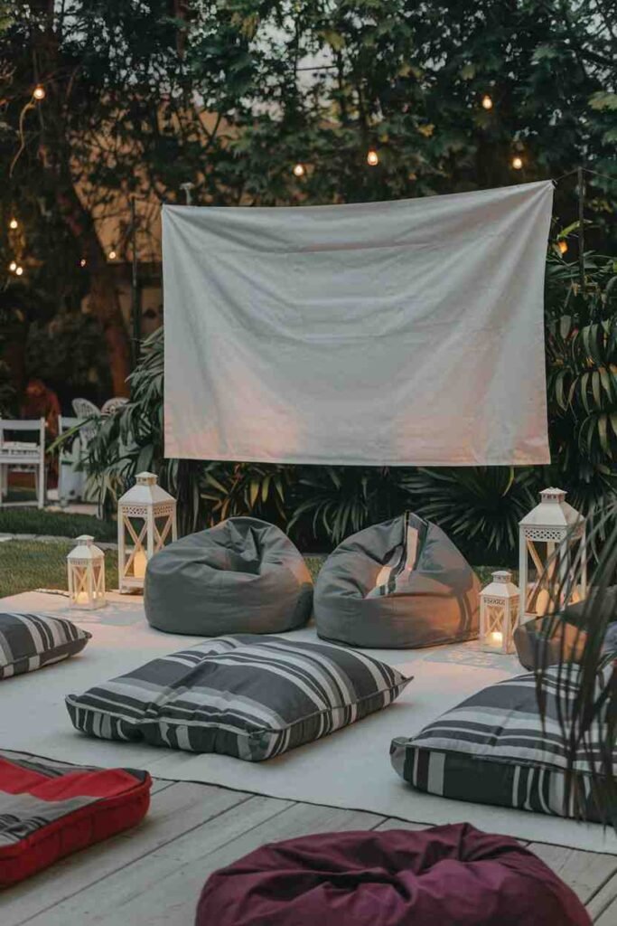 DIY Movie Theater-outdoor patio ideas