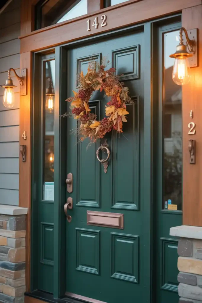 Deep Forest Green-best front door colors ideas