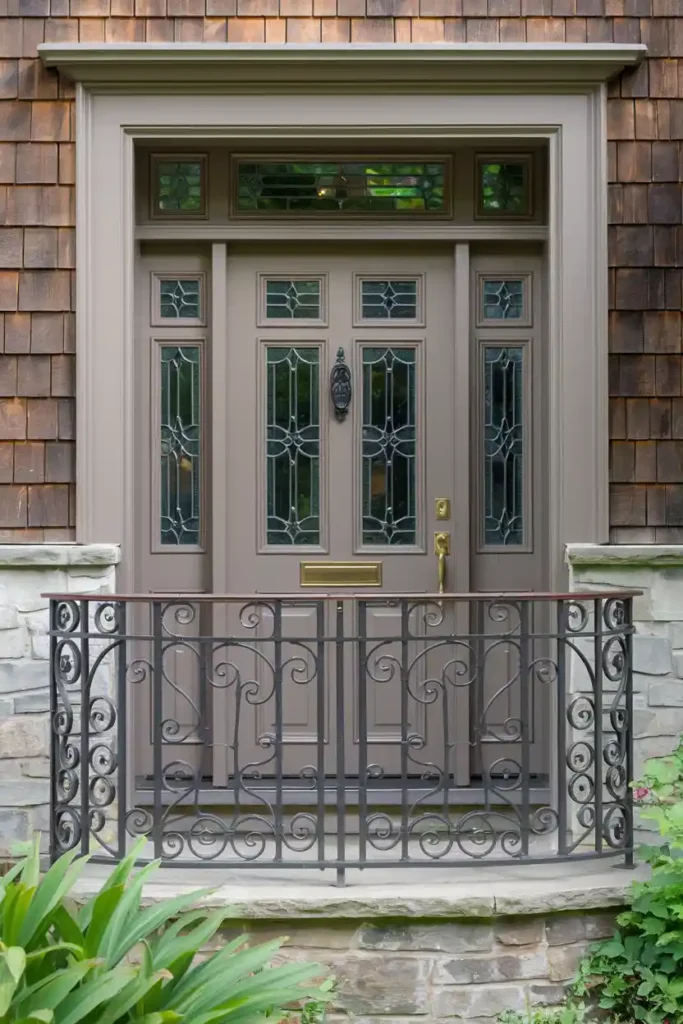 Elegant Taupe-best front door colors ideas