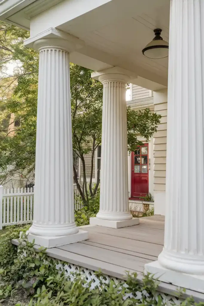 Fluted Columns-Front Porch Column Ideas