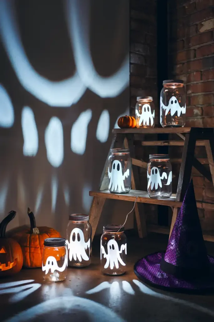 Ghostly Luminaries-halloween apartment decorations