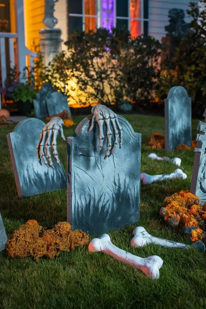 Graveyard Scene Spectacular-halloween decorations for outdoor