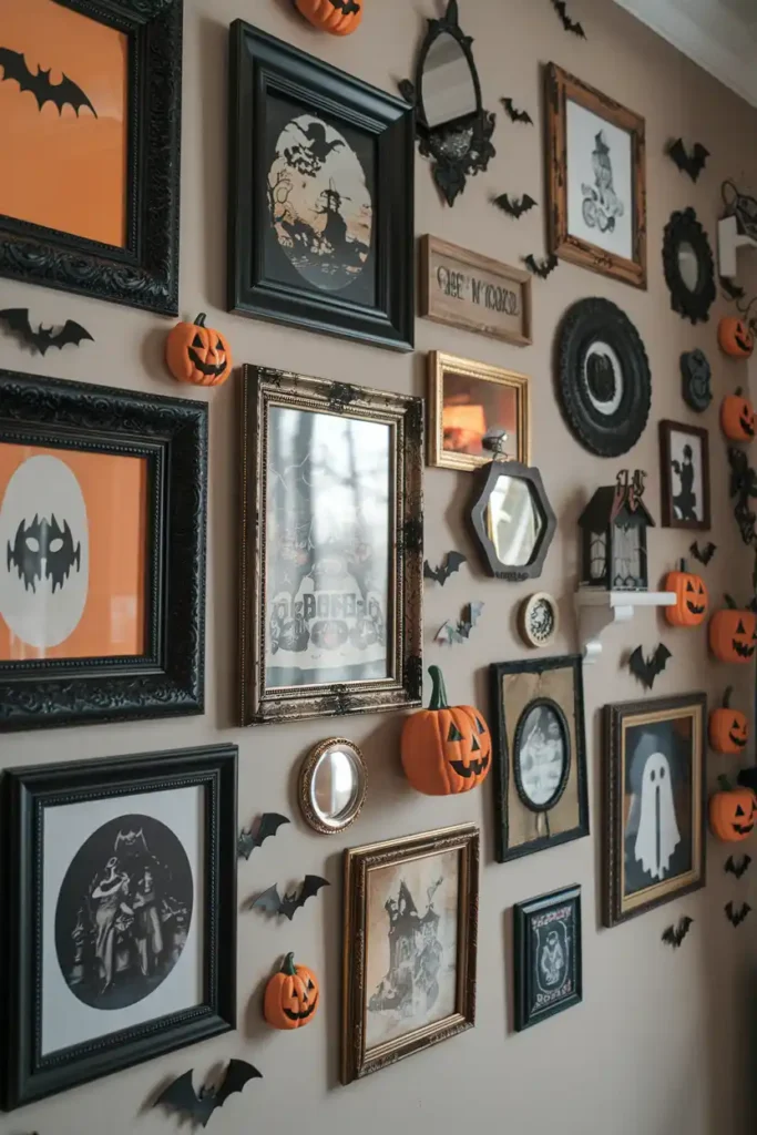 Halloween Gallery Wall-halloween apartment decorations