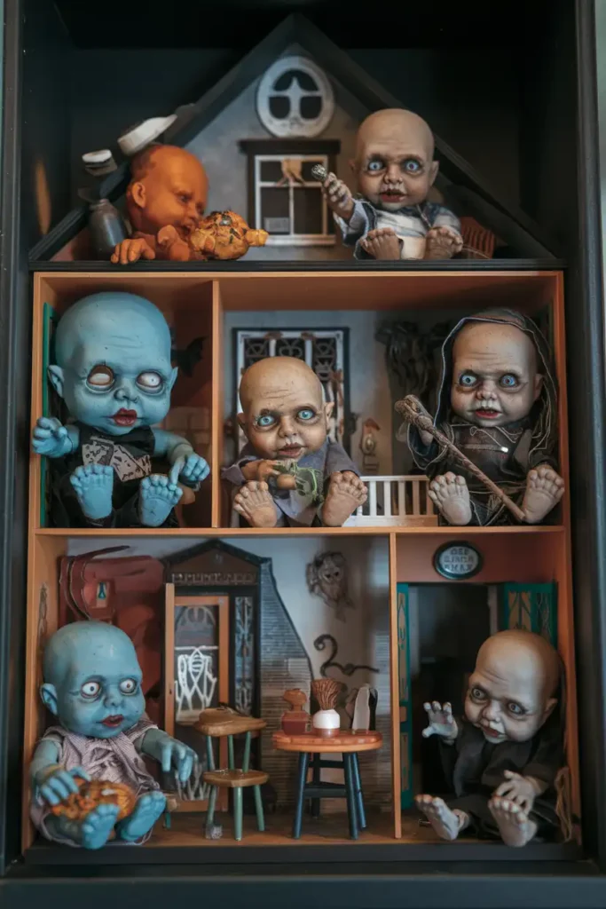 Haunted Dollhouse Display