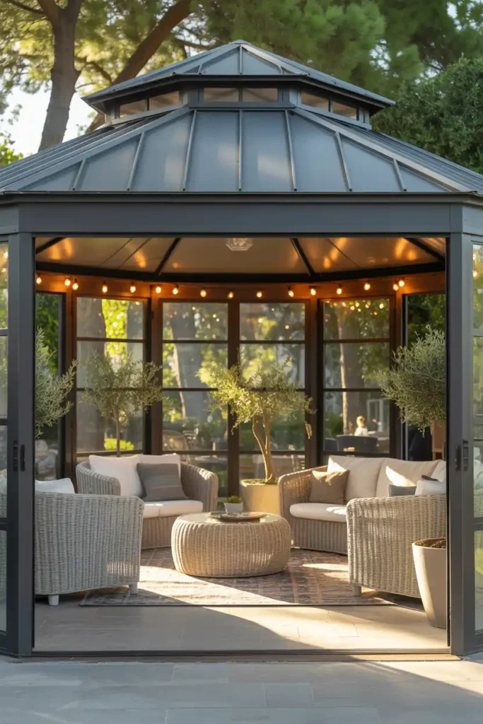 Hexagonal Gazebo Extension