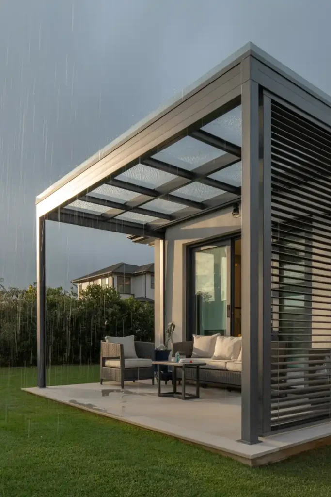 Hurricane-Rated Reinforced Structure-patio roof extension ideas