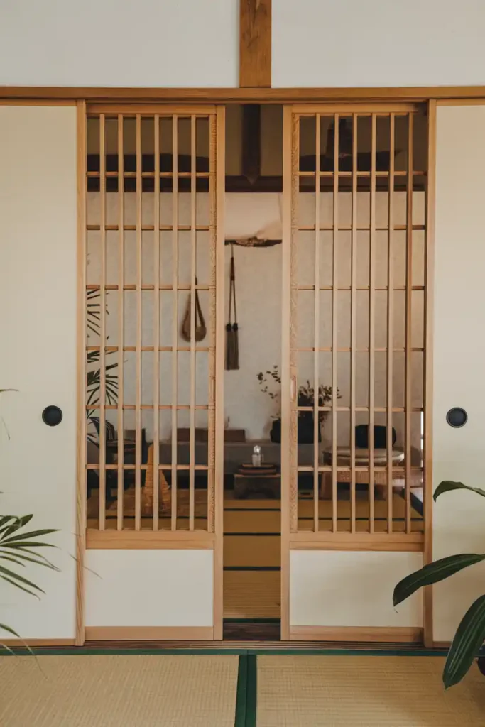 Japanese-Inspired Sliding Double Doors Design Ideas