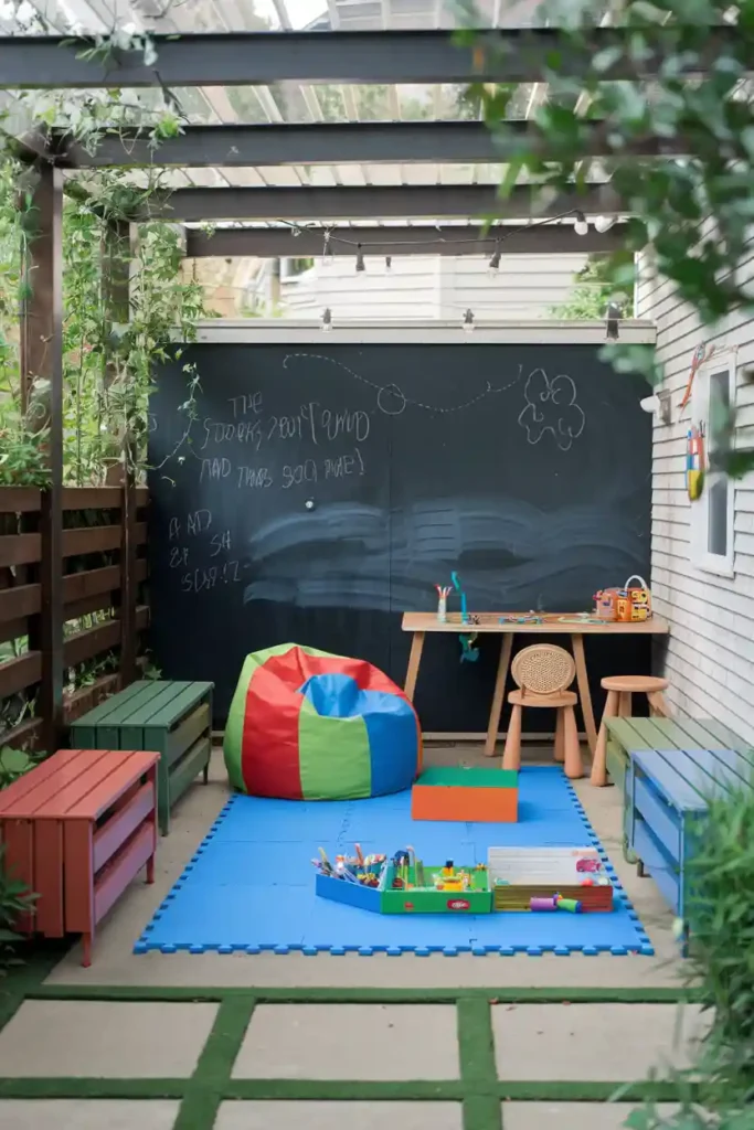 Kids’ Creative Corner-outdoor patio ideas