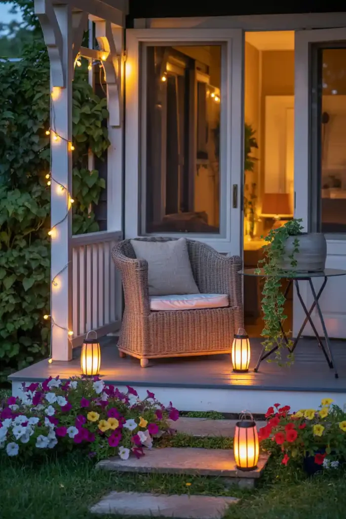 Lighting Magic-back porch ideas