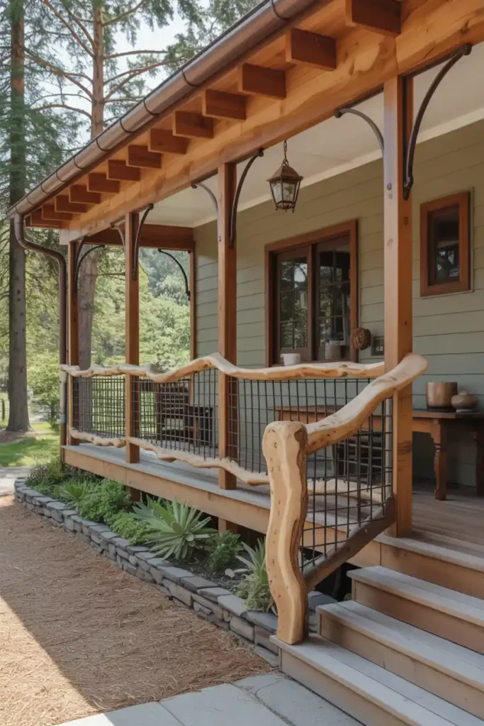 Live-Edge Wood Wonder-porch railing ideas