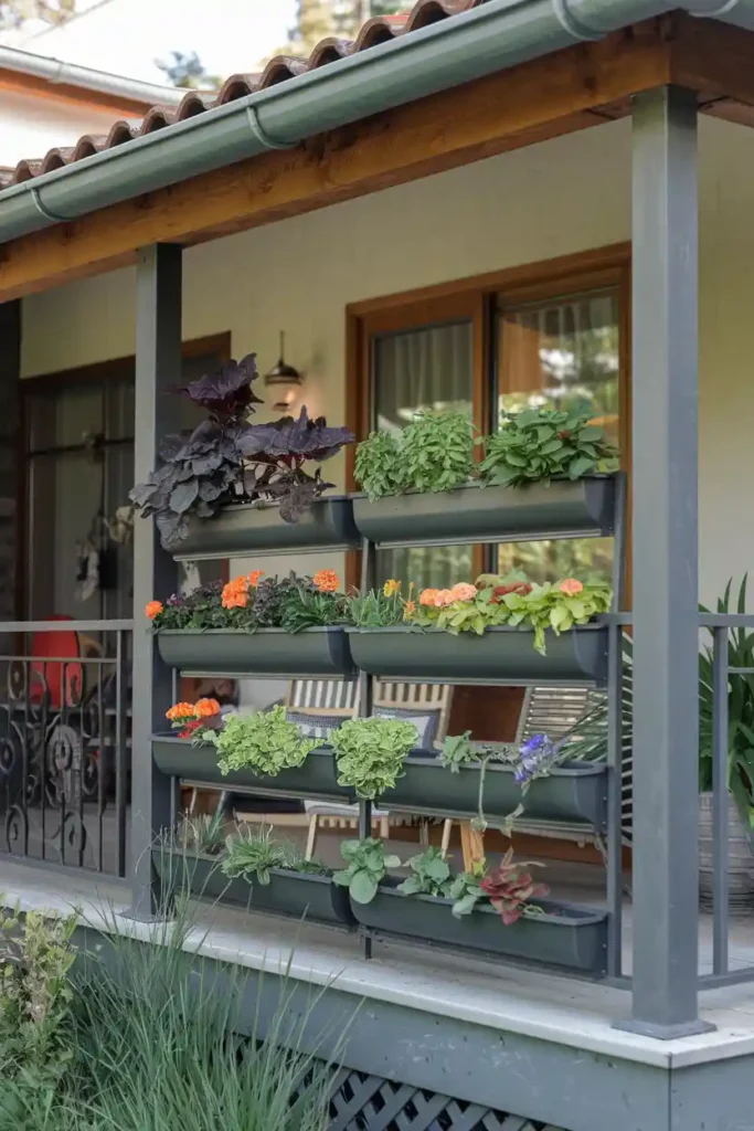 Living Green Wall Integration-porch railing ideas