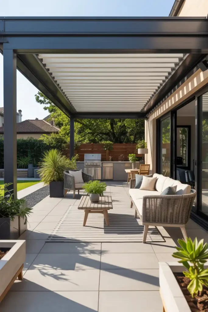 Louvered Roof System-patio roof extension ideas