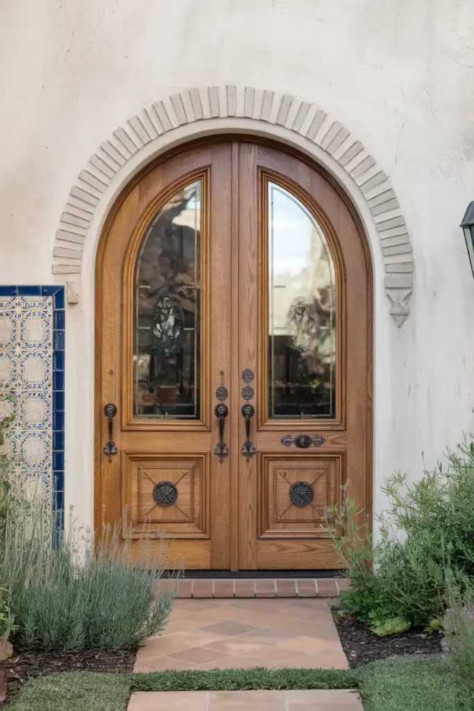 Mediterranean Arched Double Doors design ideas