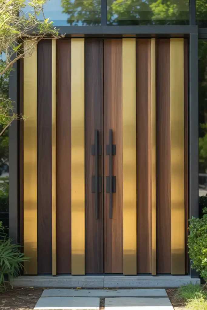 Mixed Material Contemporary Doors