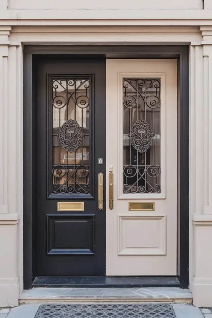 Mixed Material Contemporary Doors-Double Door Design Ideas