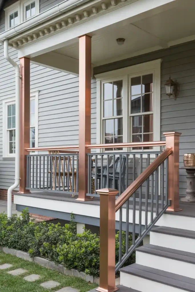 Mixed Metal Medley-porch railing ideas