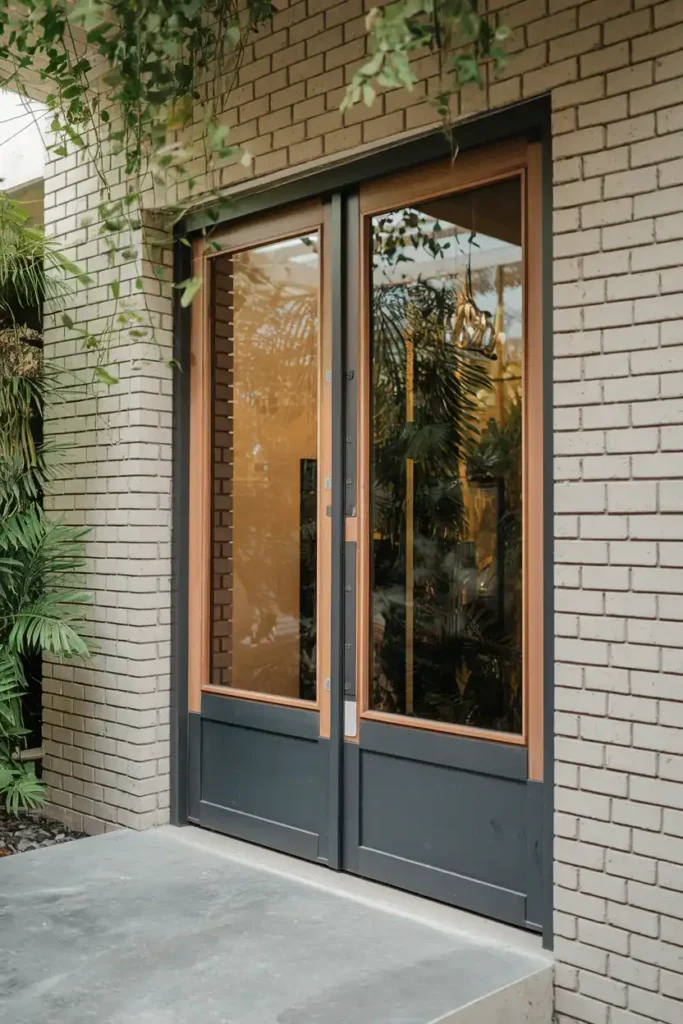 Modern Minimalist Glass and Steel